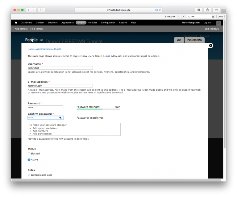 Drupal 7 and RESTWS with Basic Authentication - Getting Started ...
